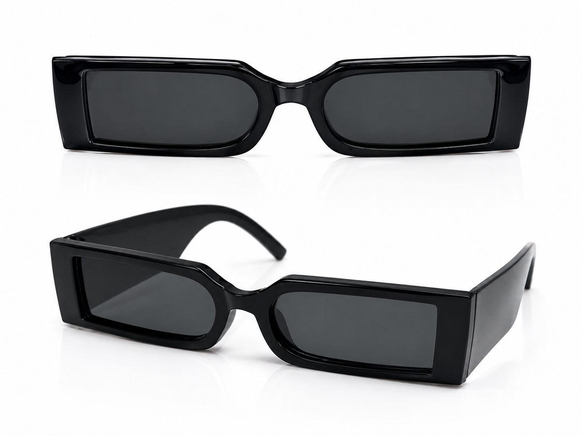 Slim retro futuristic sunglasses