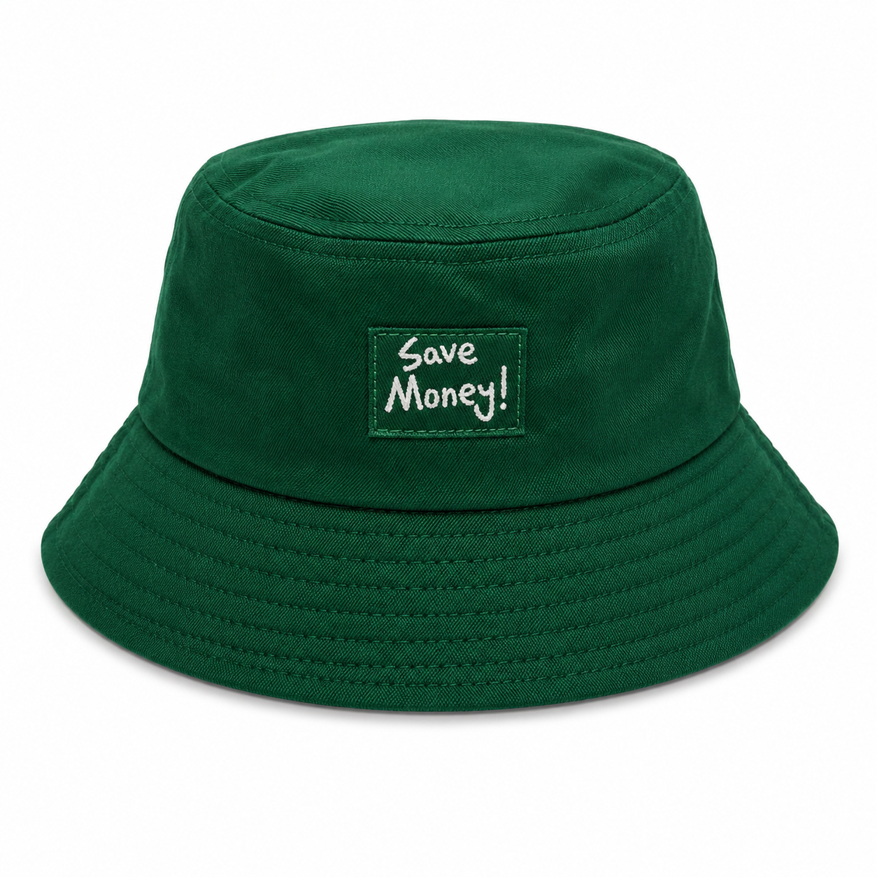 "Save Money" style bucket hats