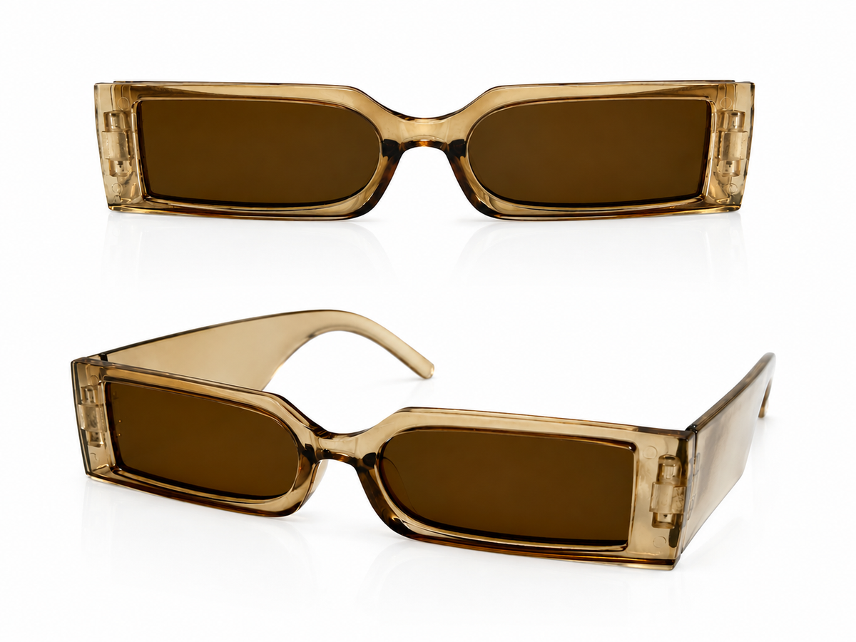 Slim retro futuristic sunglasses